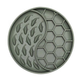 Green Whale Wave Slow Feeder Bowl with whale and honeycomb texture promotes slow eating and reduces dog bloating.